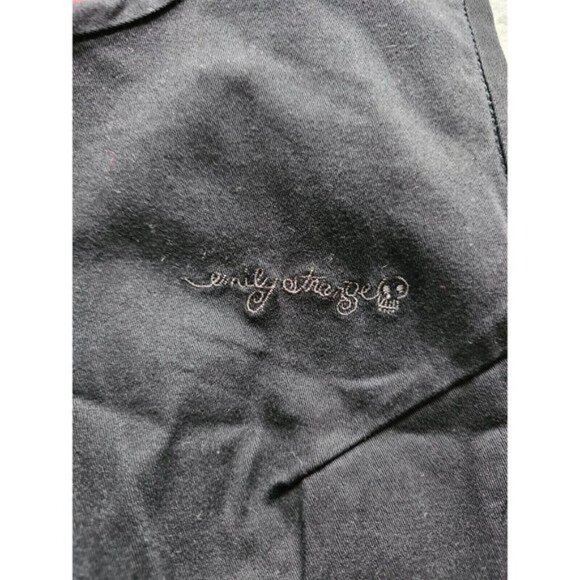 Vintage Emily the Strange Dress, Sleeveless, Red Stripes, Black, Large - Picture 5 of 6